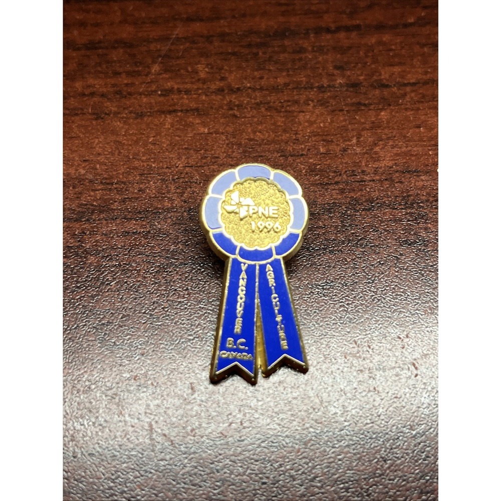 1996 Pacific National Exhibition Blue Ribbon Vancouver Canada Lapel Hat Pin